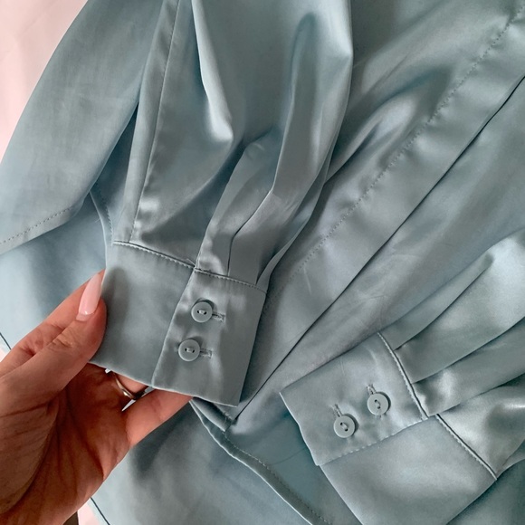 H&M Satin Button Down Shirt - Picture 4 of 4